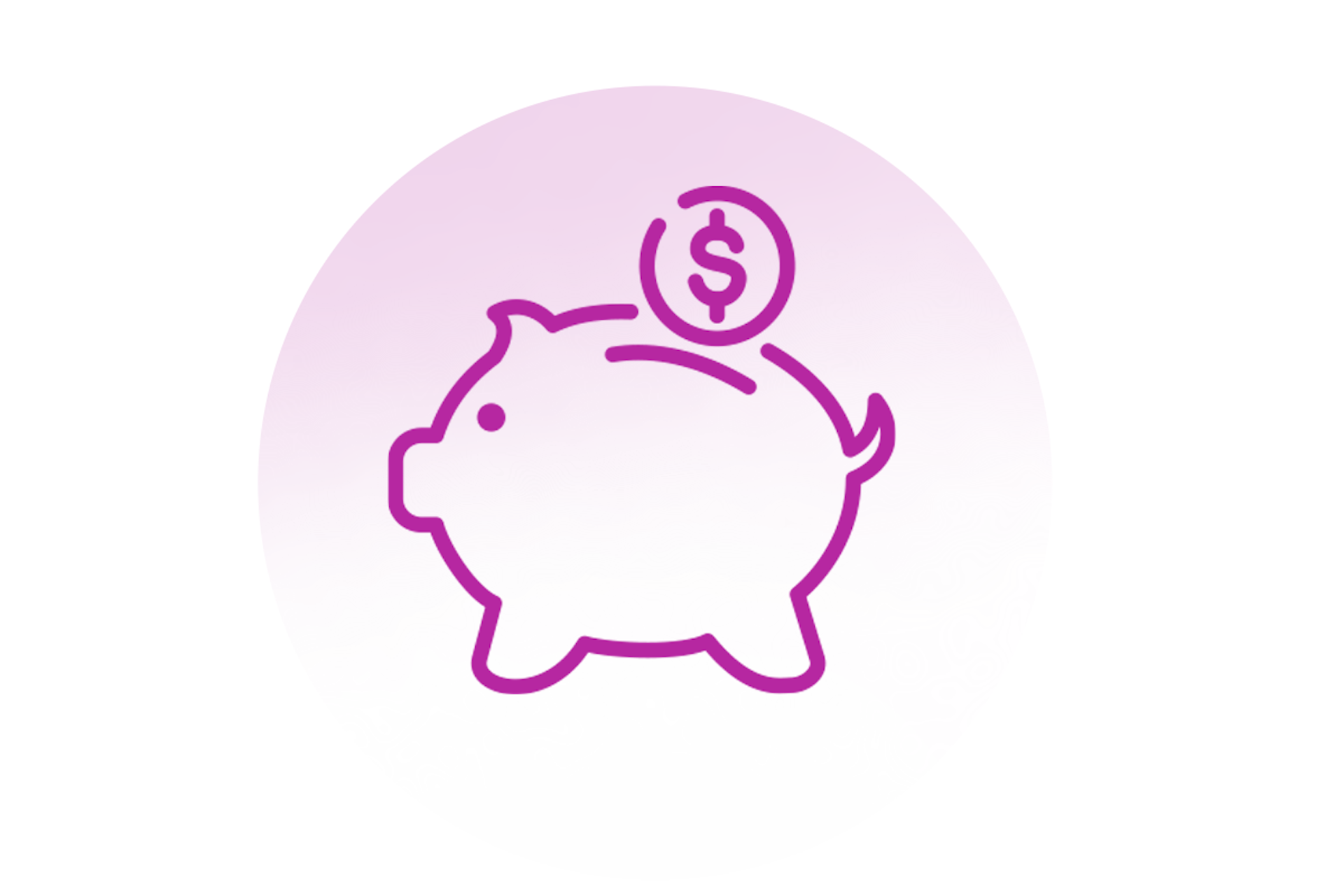 Graphic illustration of piggy bank