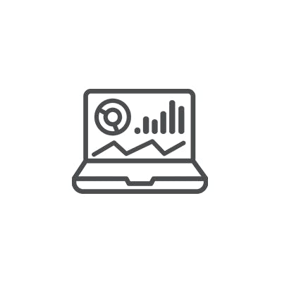 Laptop Analytics Icon