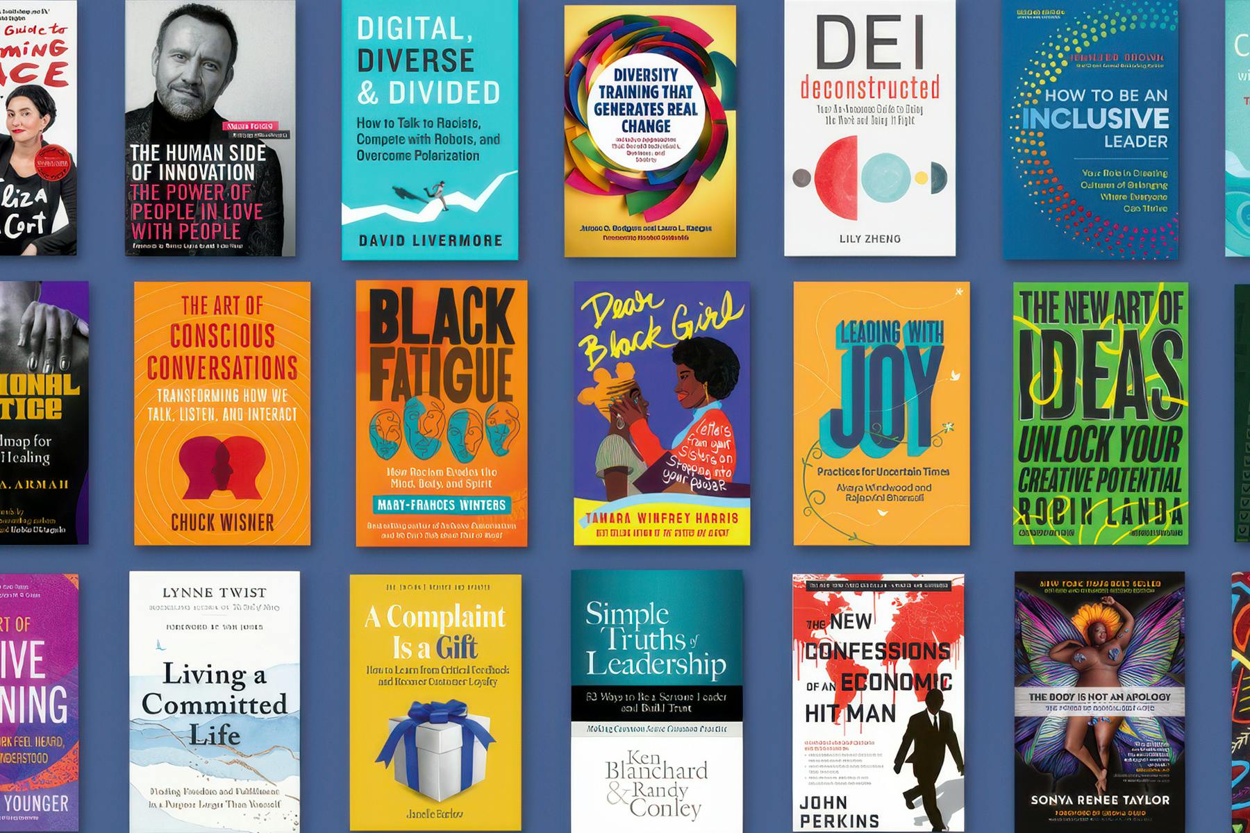 The covers of books published by Berrett-Koehler Publishers