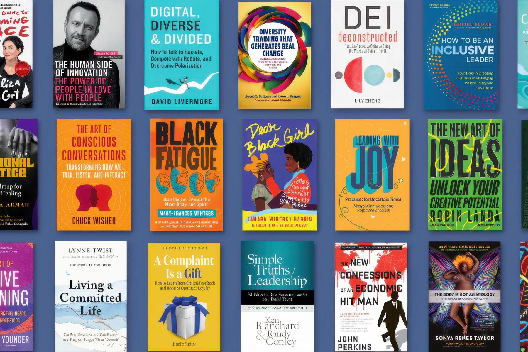 The covers of books published by Berrett-Koehler Publishers