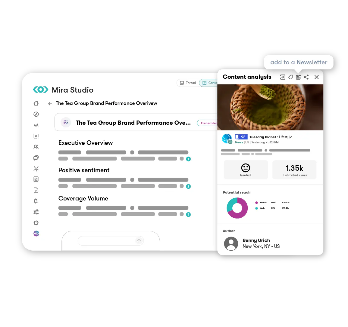 Meltwaters Mira AI Social Listening Assistant