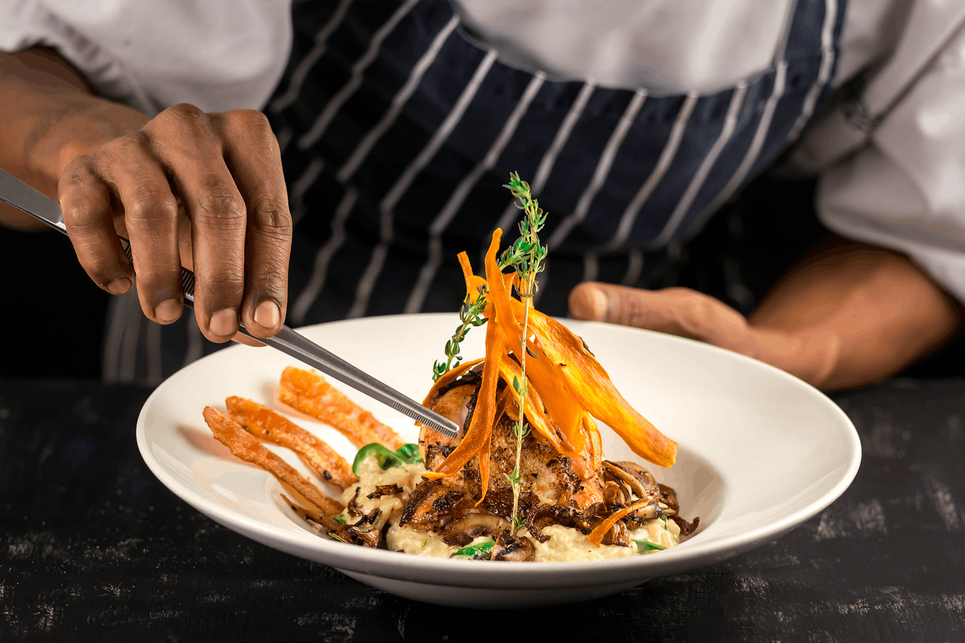 Photo of a gourmet dish