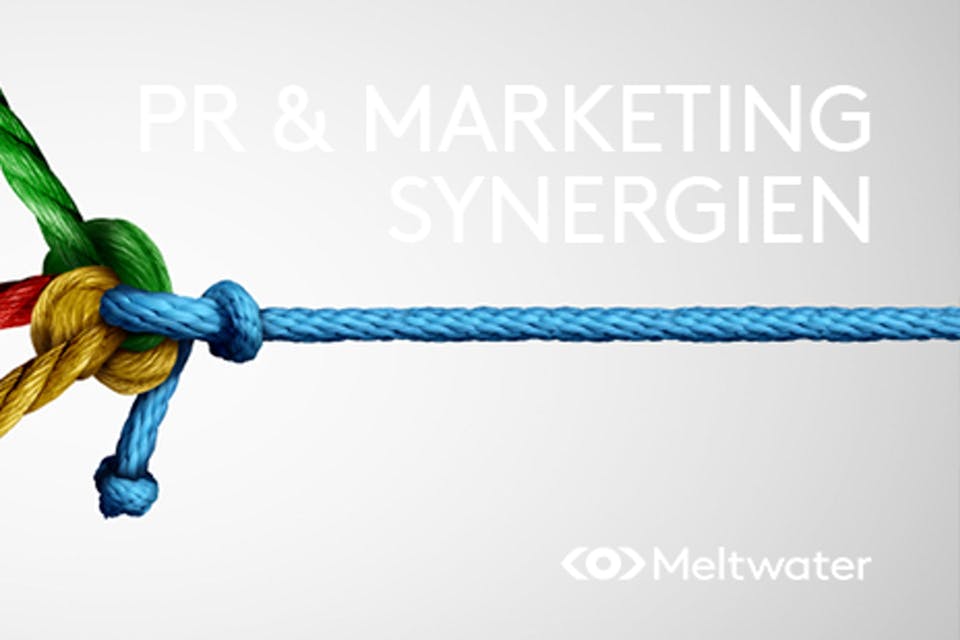 PR und Marketing Synergien bunte Knoten