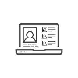 laptop influencer profile icon
