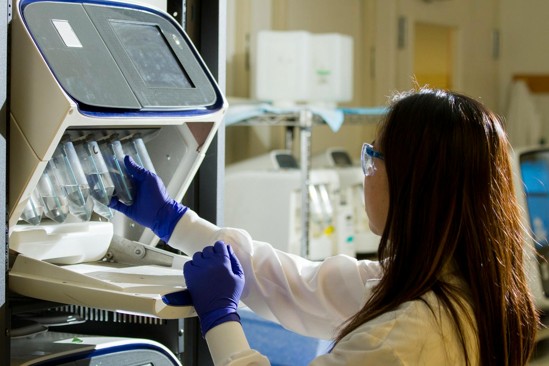 Photo of a researcher in a laboratory