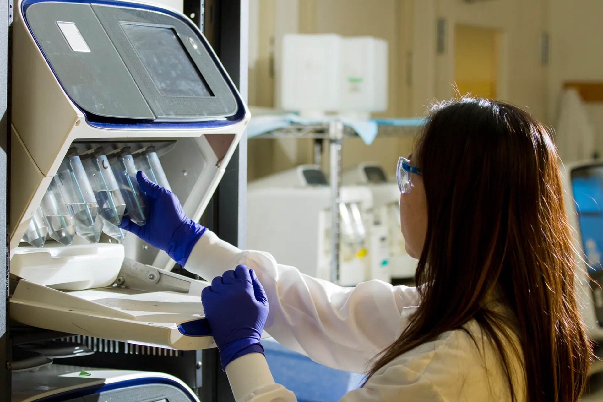 Photo of a researcher in a laboratory
