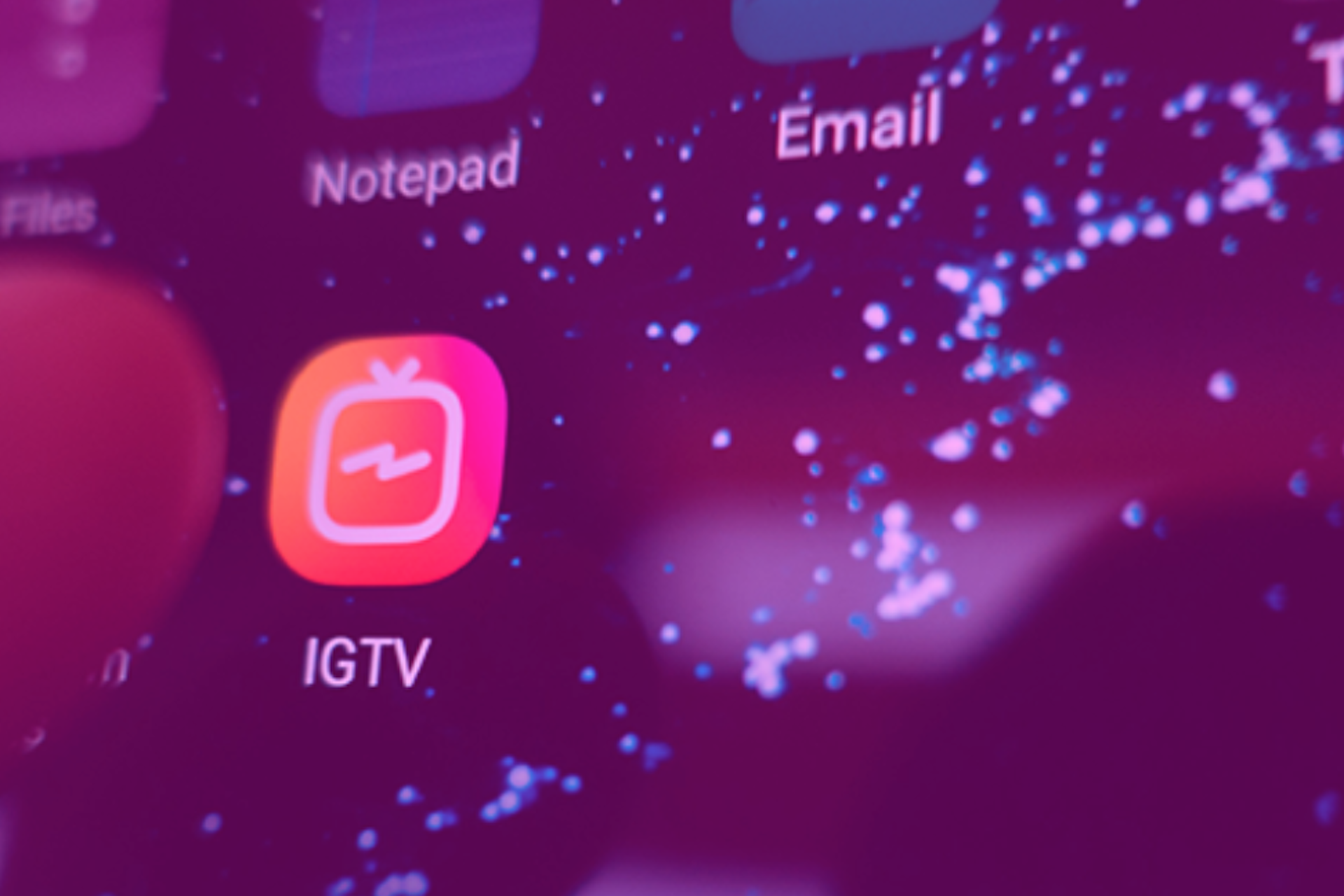 screenshot of the Instagram IGTV app icon