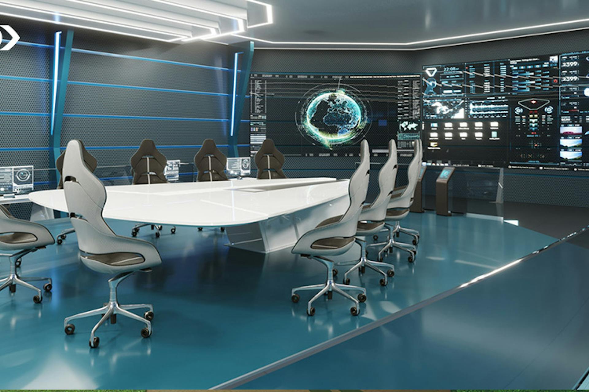 Futuristic command centre
