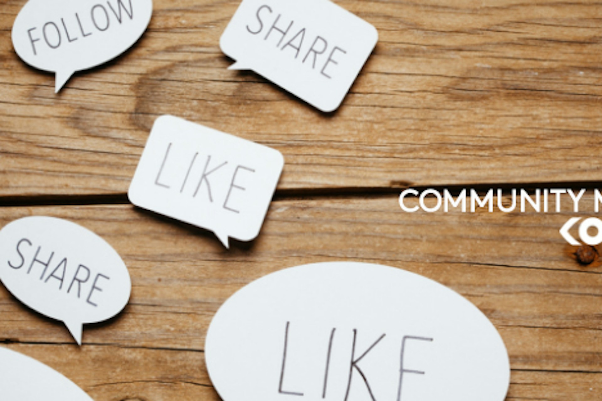 Follow Share Like Sprechblasen Community Management