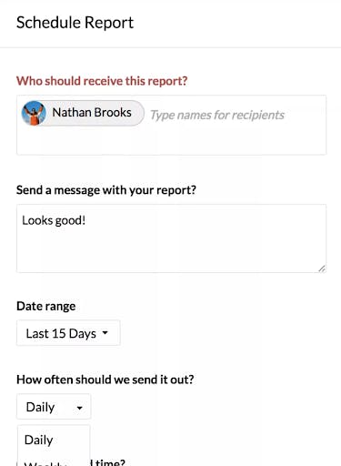 Zoho's scheduling features