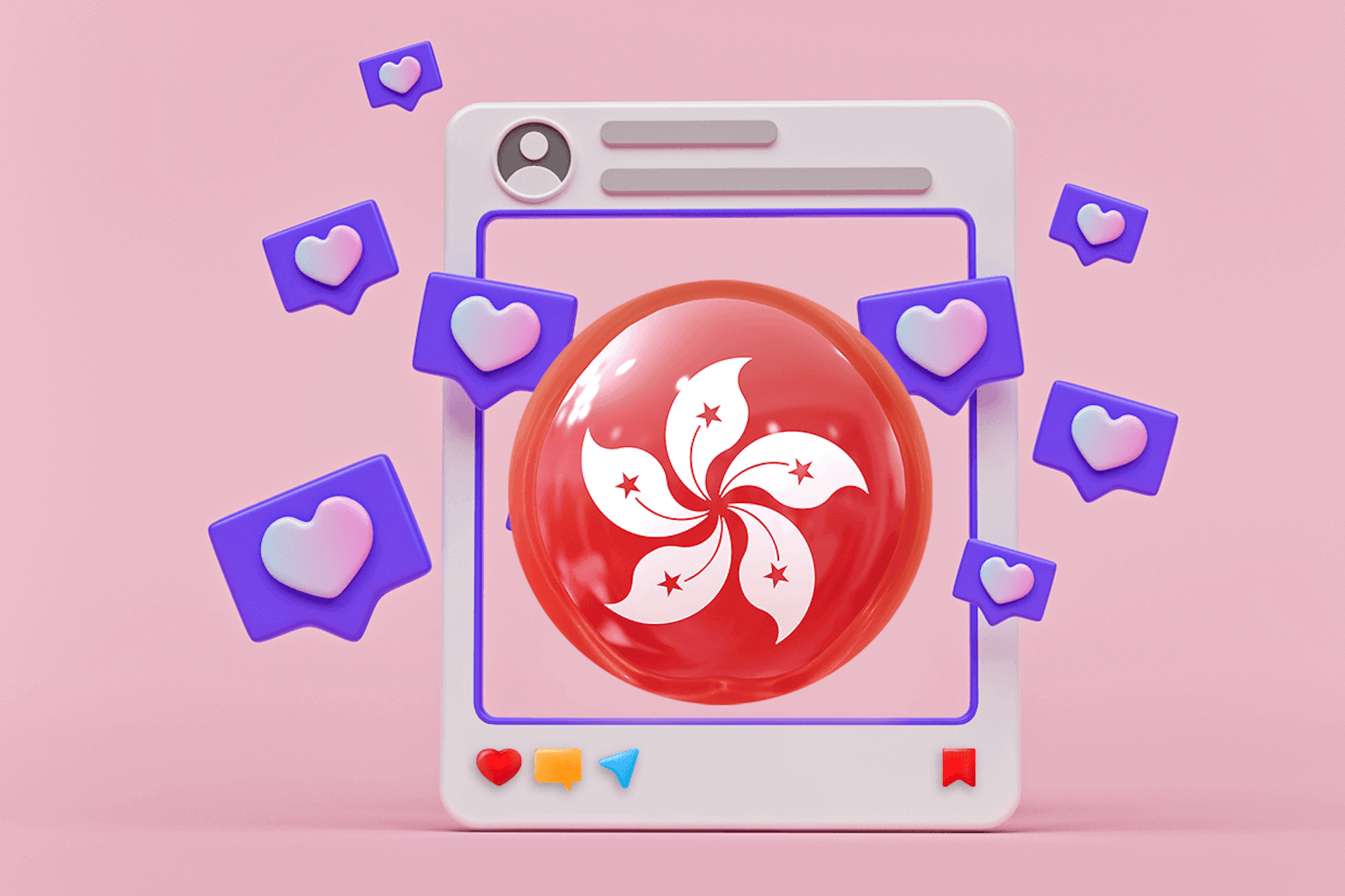 3D illustration for the best hong kong Instagram influencers