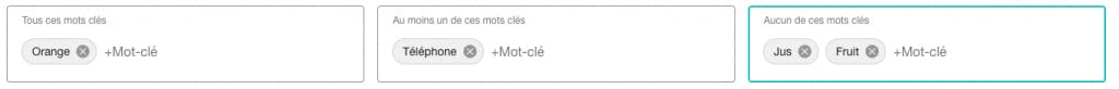 filtres social listening