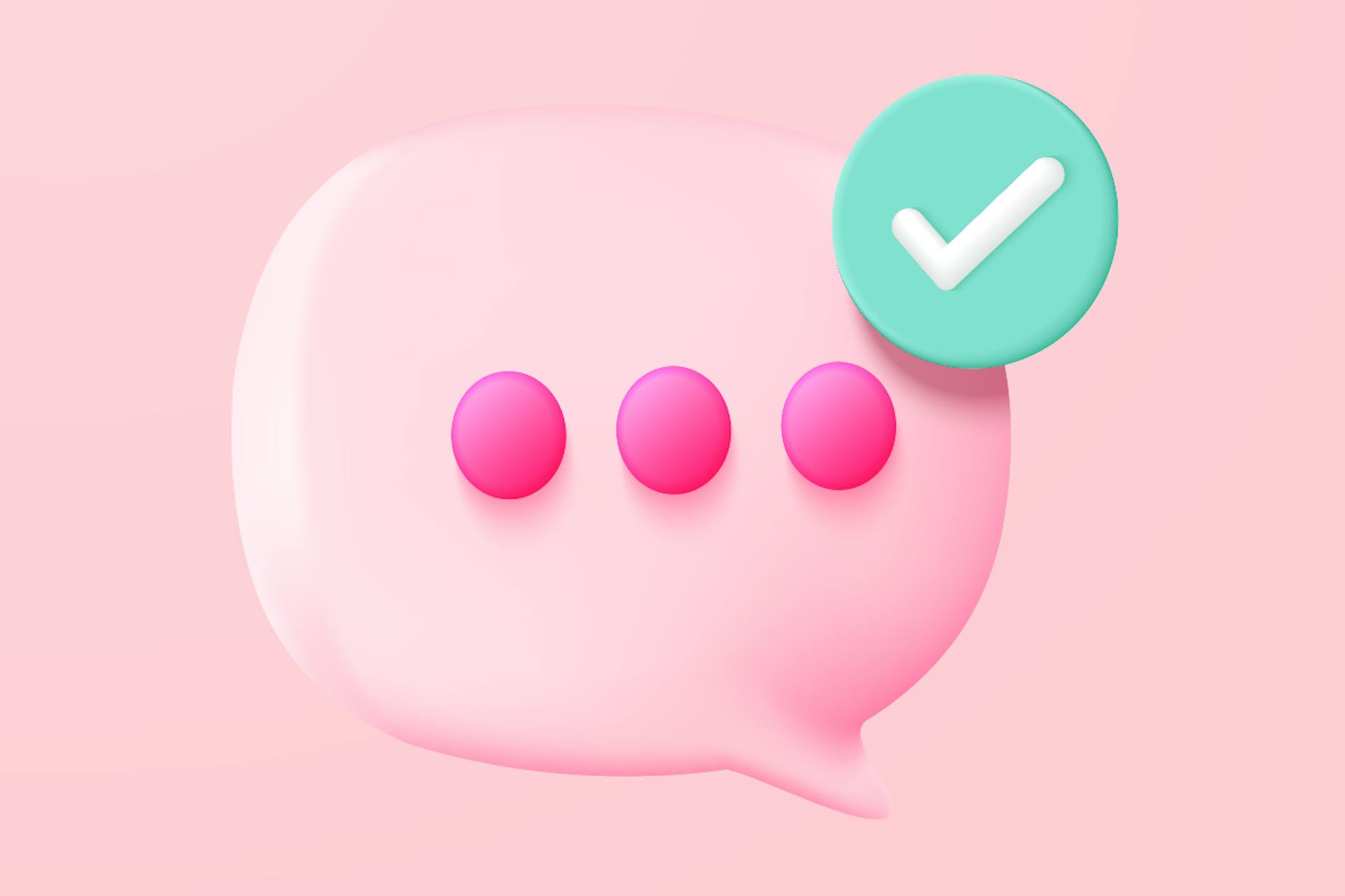 A message icon with a green checkmark for a Meltwater blog about the best social listening tools, social listening platforms, and social media listening platforms