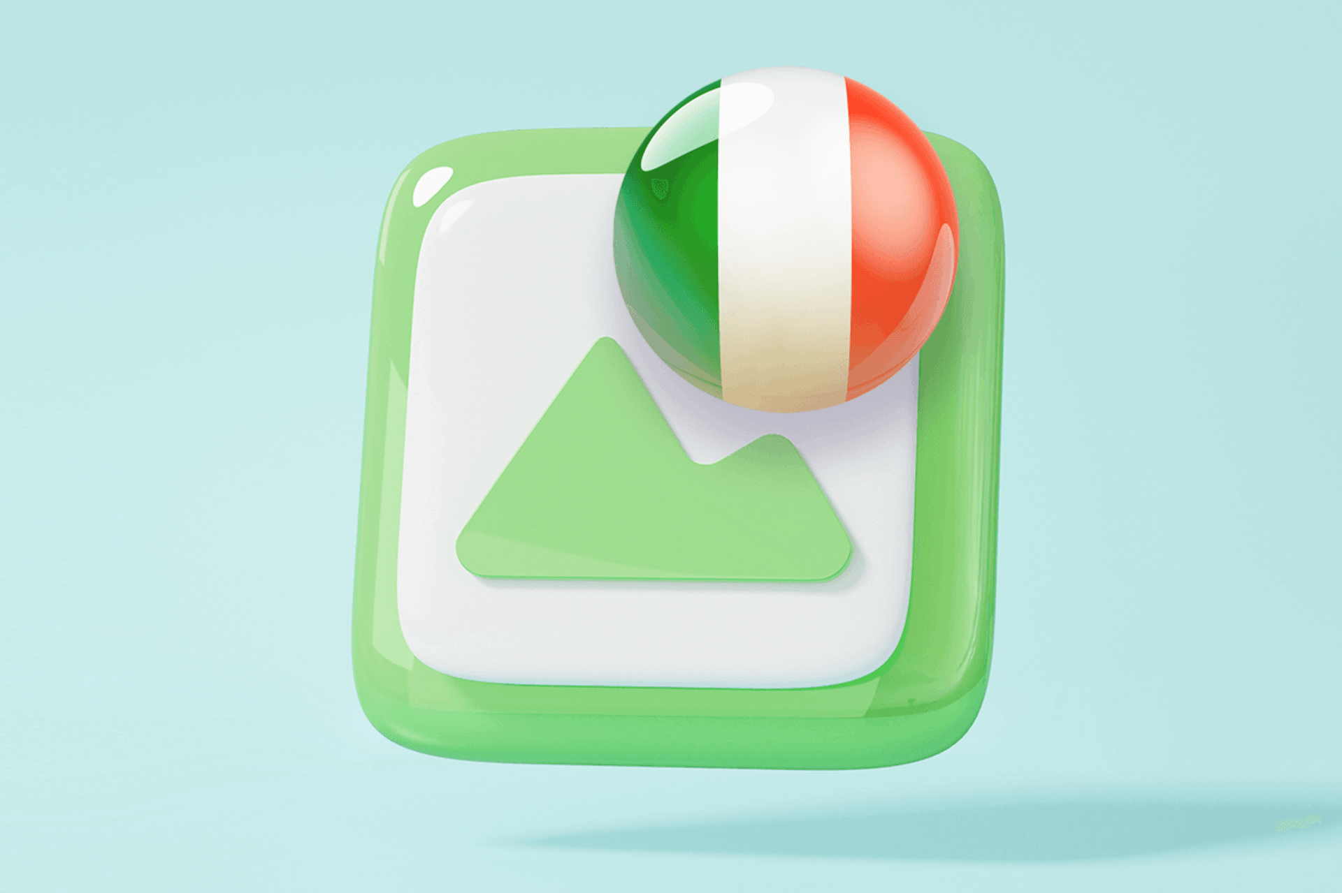 3D illustration of the Irish flag in front of a media item as the title image for our blog about the media landscape in ireland