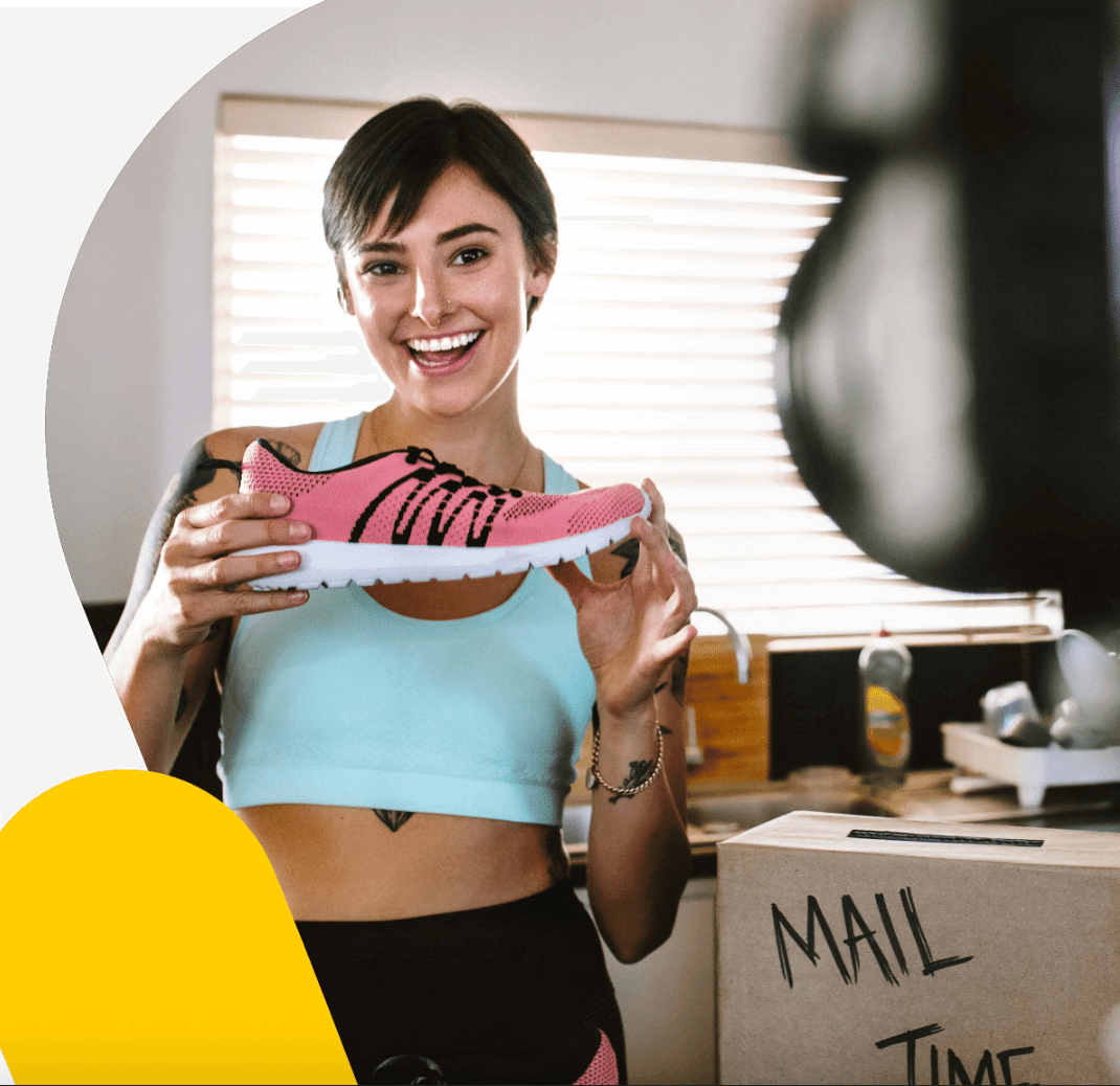 Photo of a young sports influencer showcasing how brand ambassador programs work