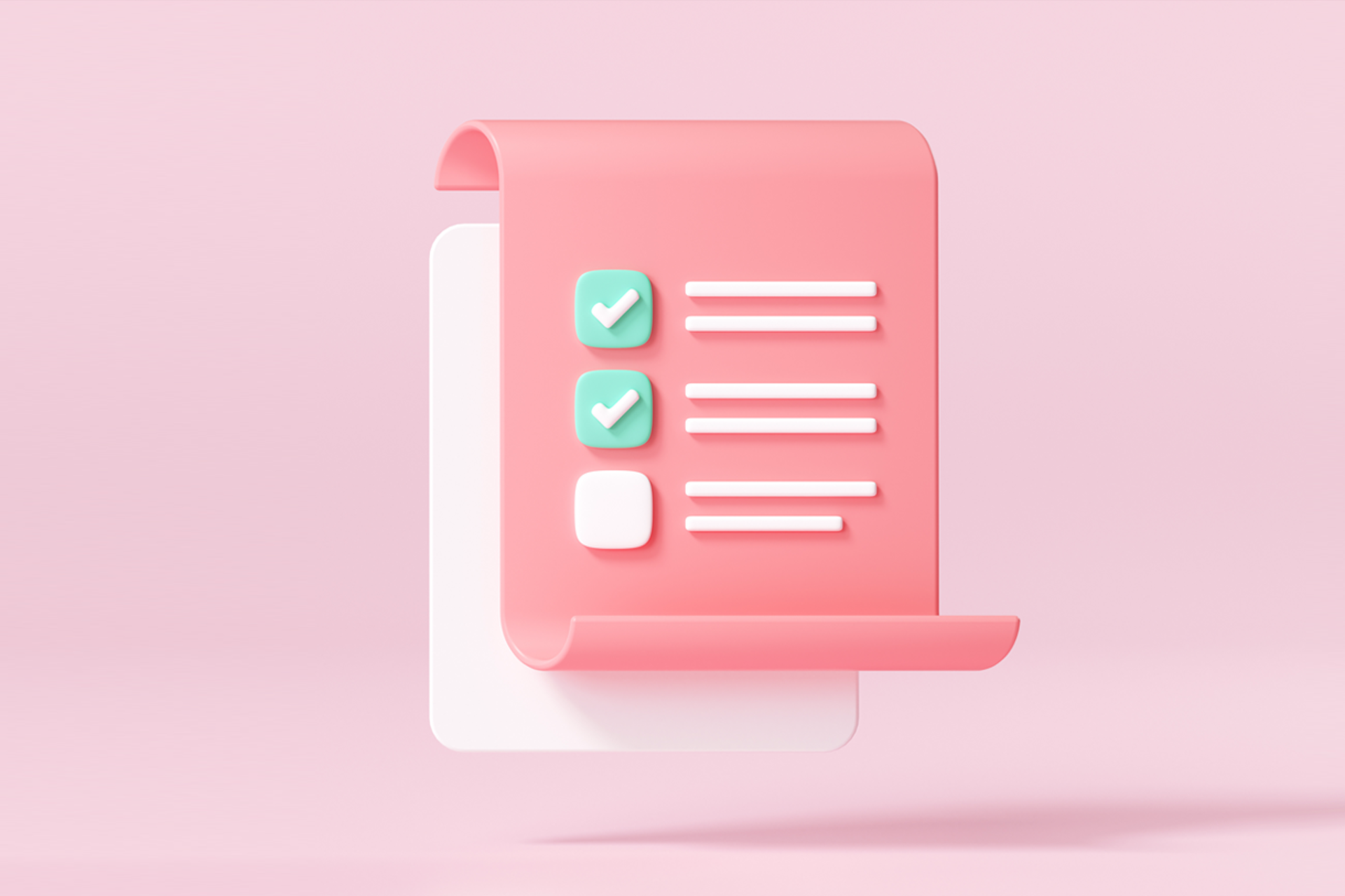 A giant checklist with two items checked off the list. A PR manager has a number of tasks to do in their day, so having a clearly defined checklist is critical to executing on a public relations strategy.