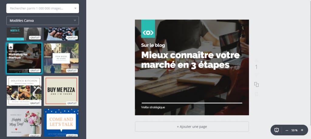 canva réseaux sociaux B2B