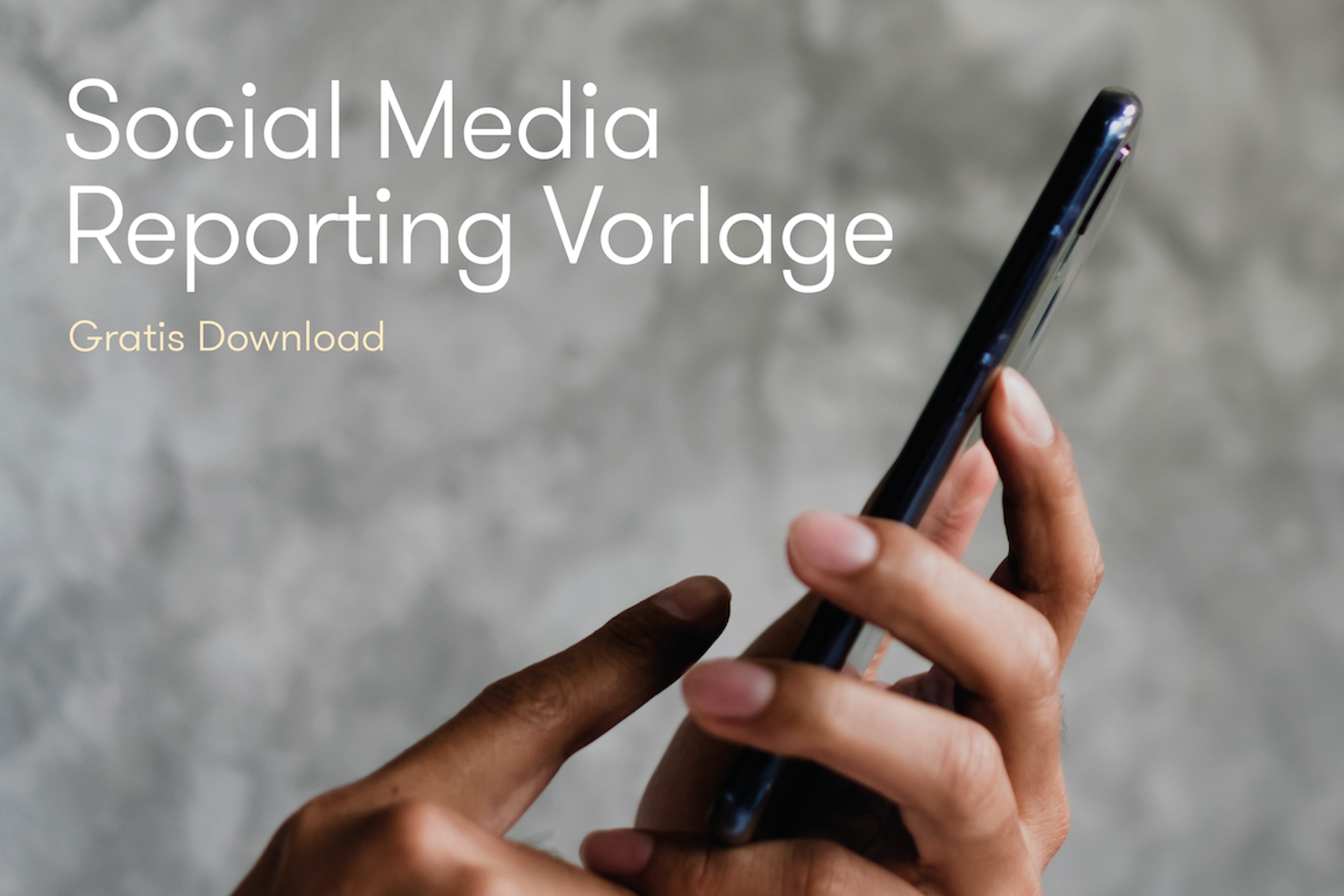 Gratis Social Media Reporting Vorlage