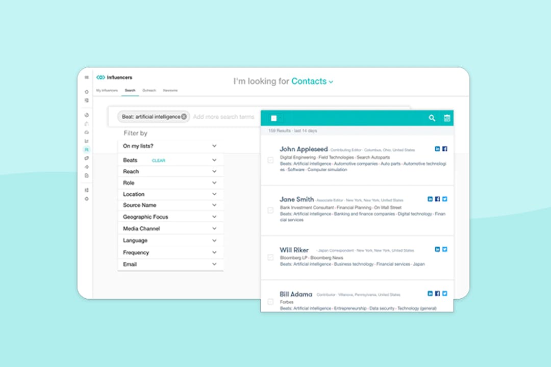 Meltwater Media Database Screenshot