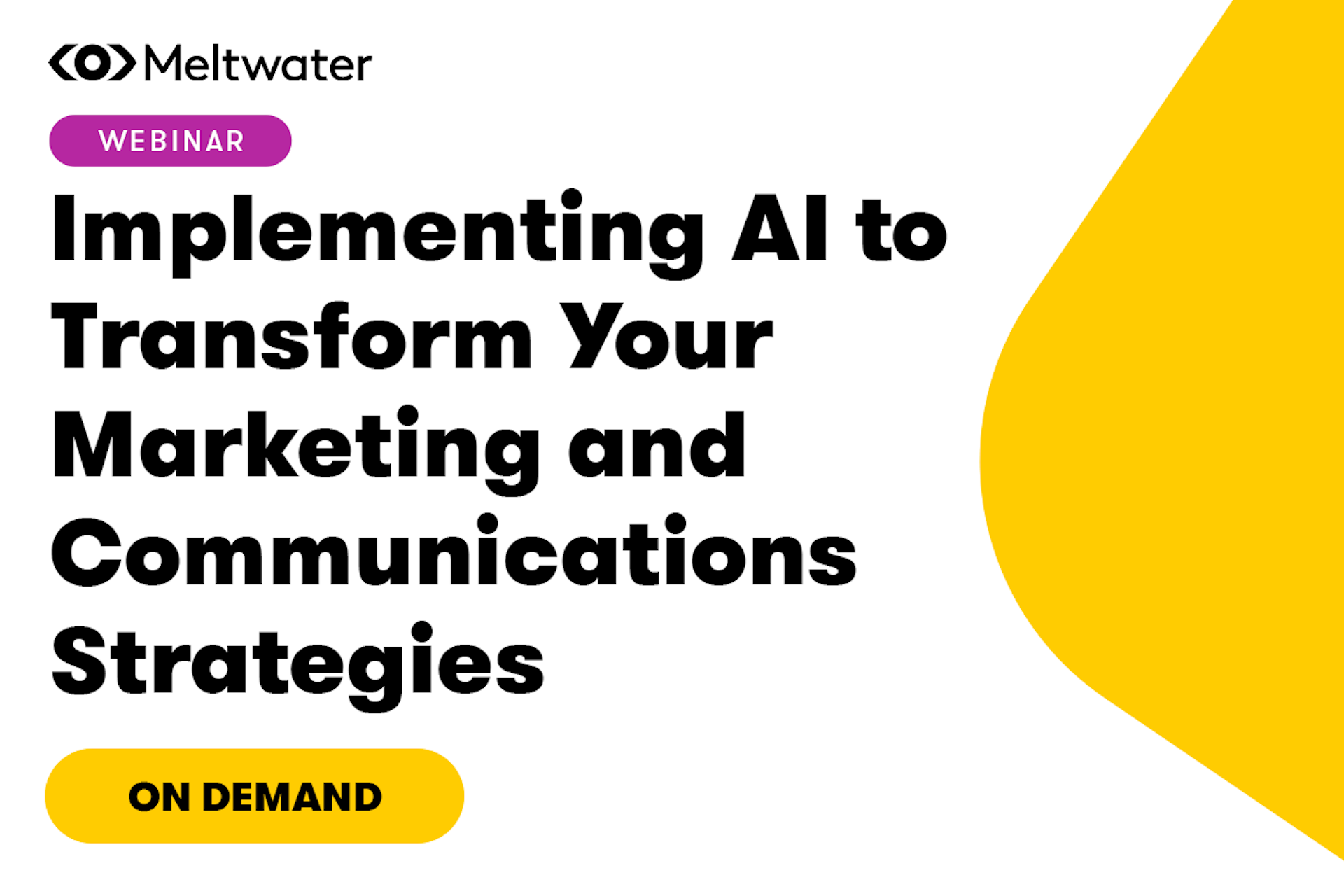 This is a promotional graphic for the AI webinar.