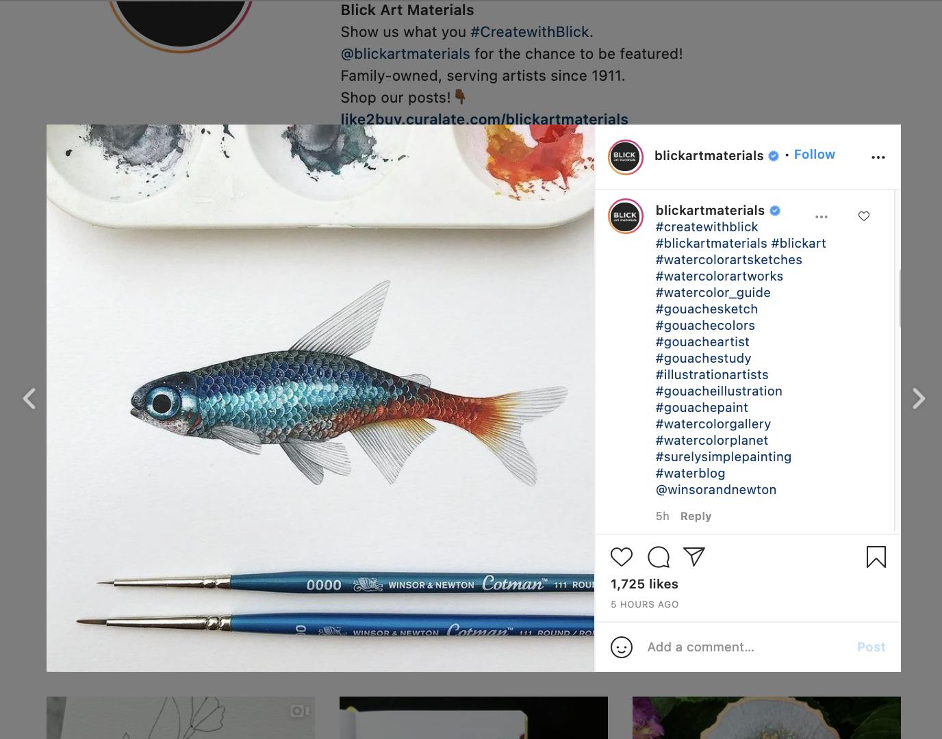 Example of a brand using more hashtag than generally advised. The hashtags are specific, industry related, and catered to niche interests