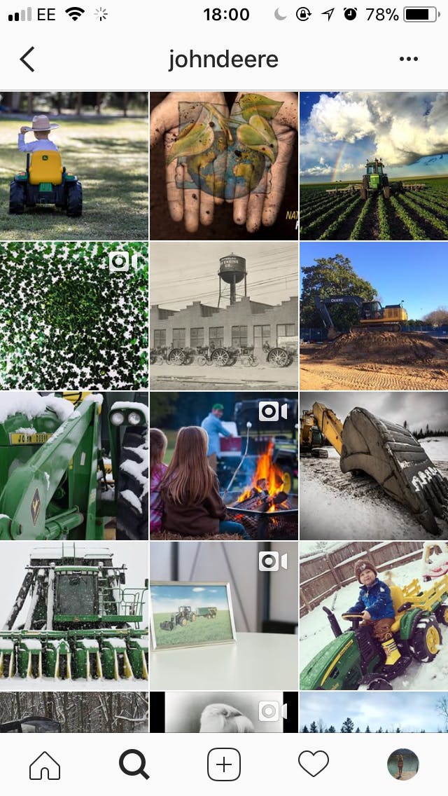 John Deere Instagram Feed
