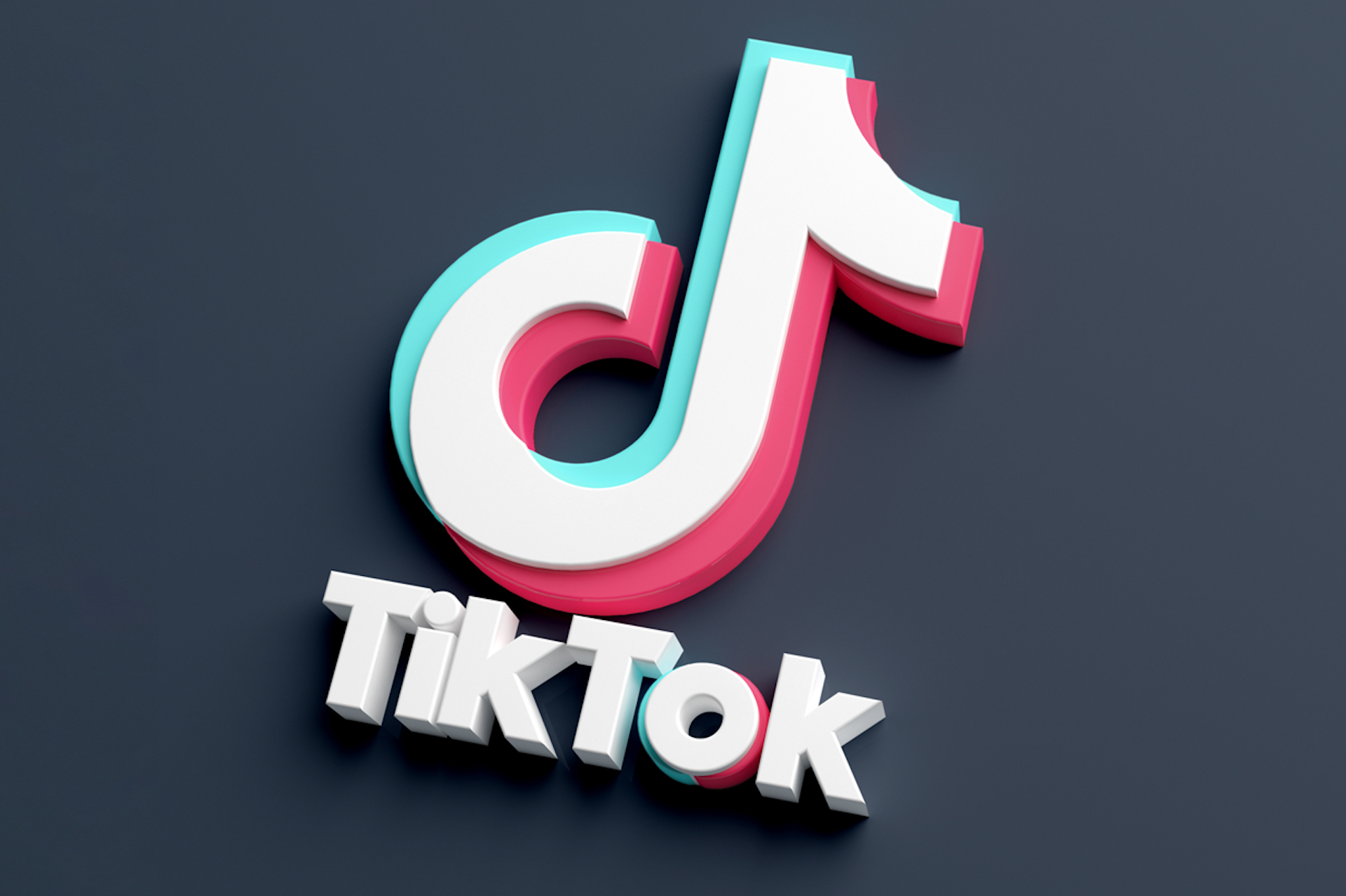 Large TikTok logo illustration on black background. All TikTok stats you need to know 