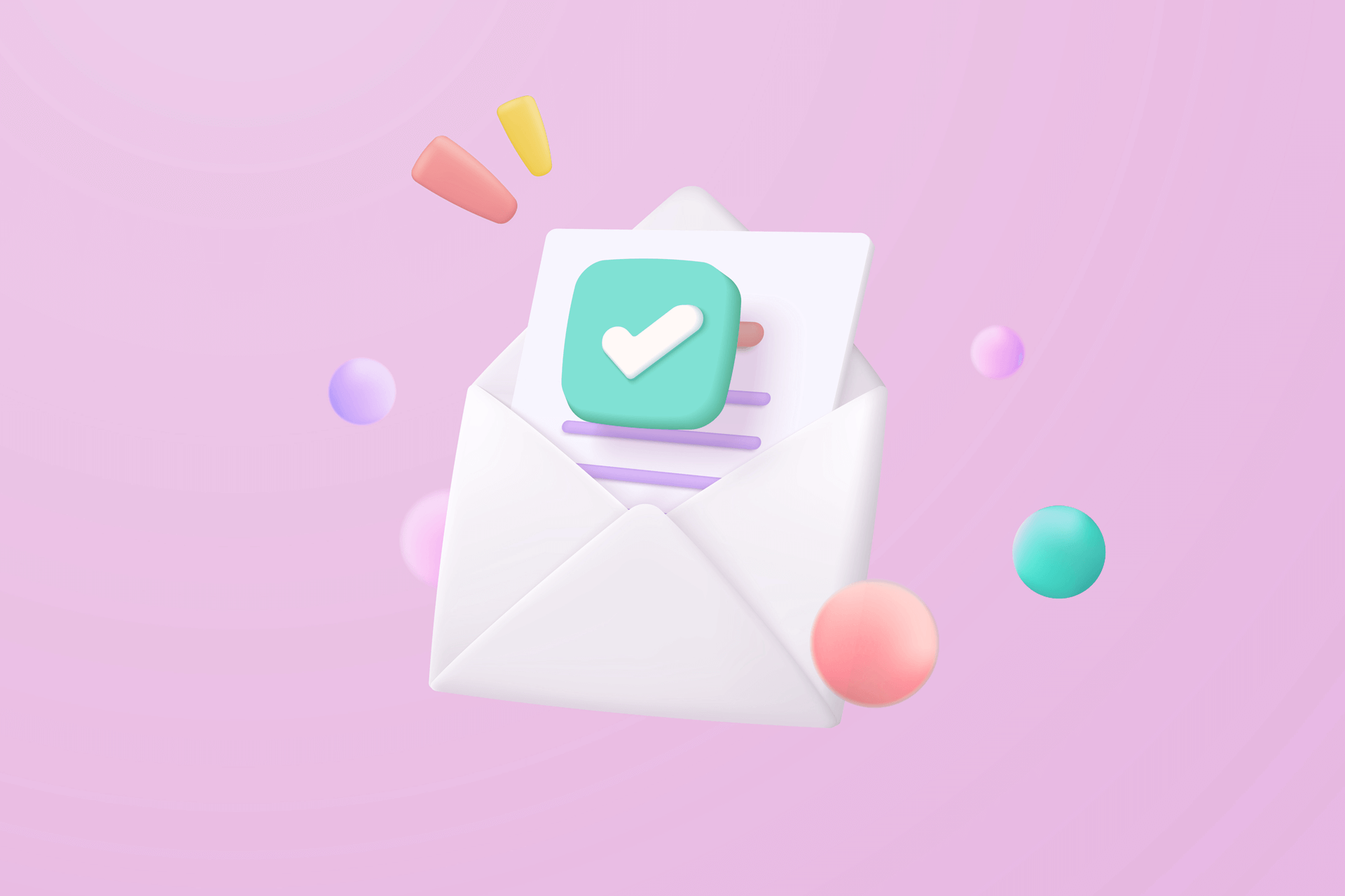 3D illustration of a letter or an email showcasing how to approach influencers through emails