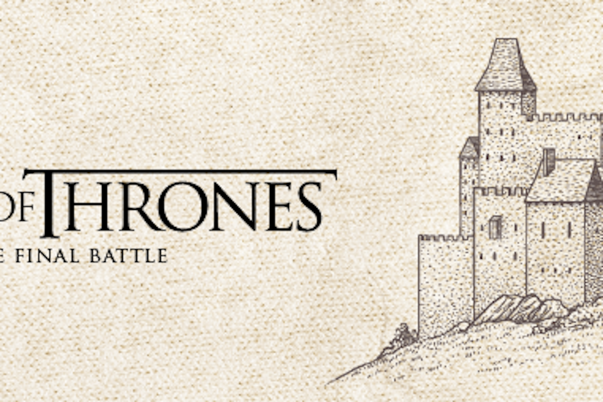 Game of Thrones logo road to the final battle