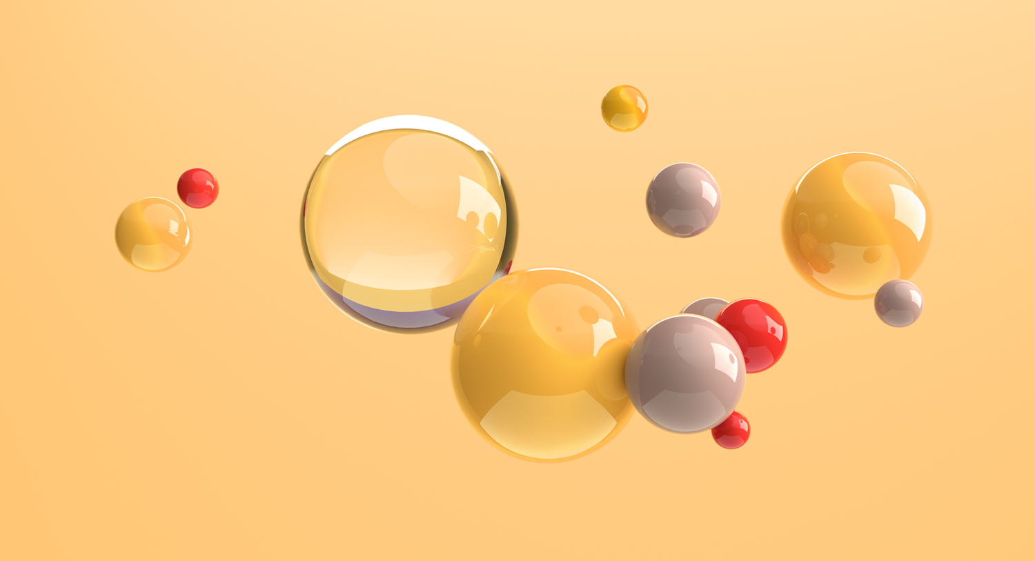 Image showing several different sized balls, some separated, some connected. Neural networks ultimate guide.