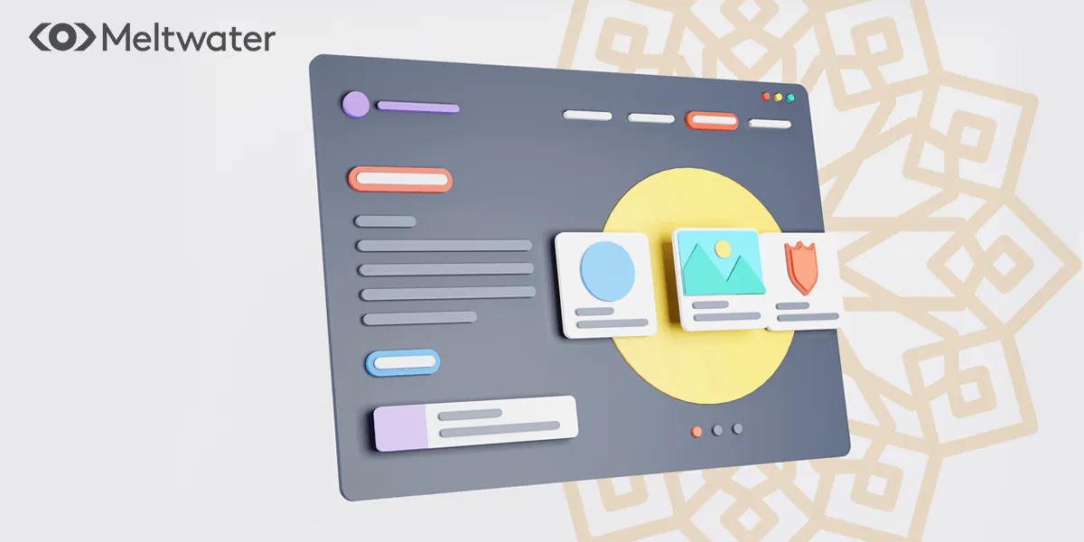 Arabic Language Input Interface Arabic User Interface by Meltwater for Social Listening