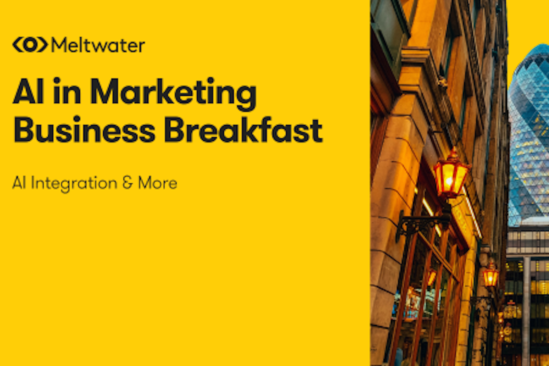 AI in Marketing Business Breakfast Banner