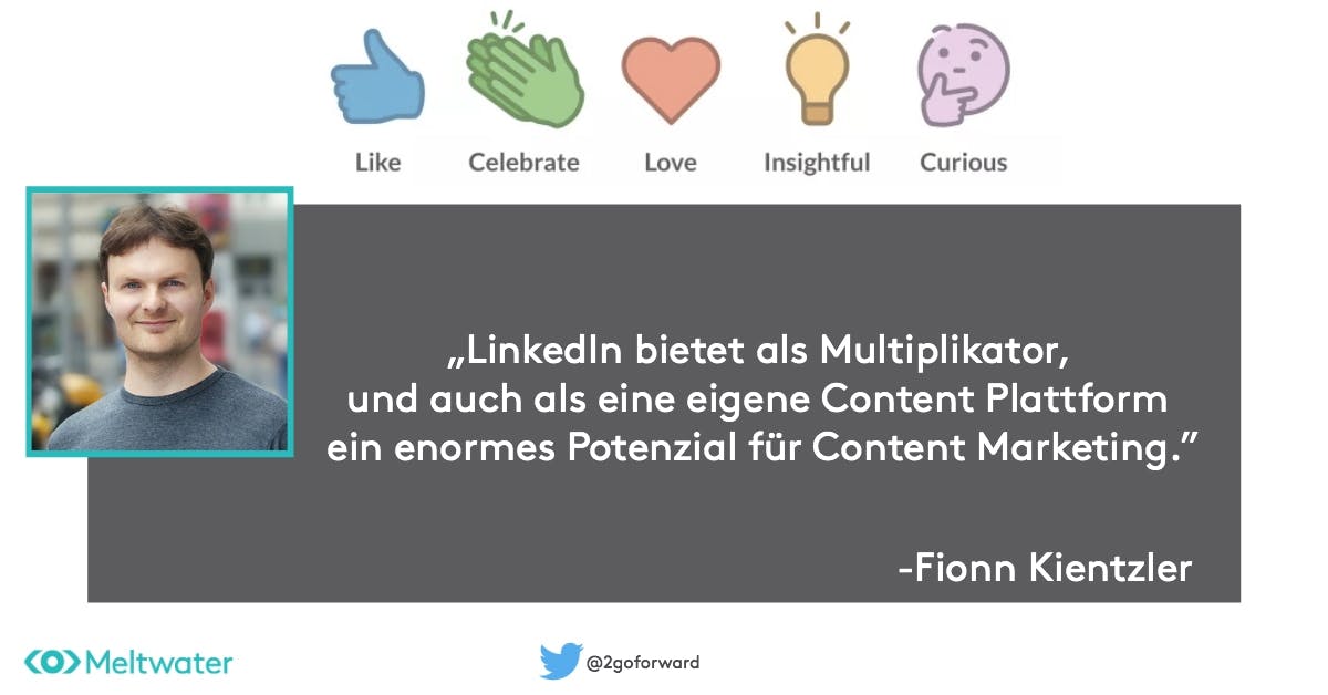 Fionn Kientzler Zitat LinkedIn als Multiplikator