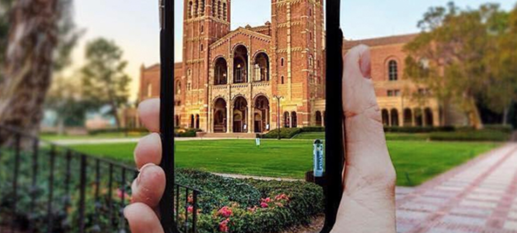 University social media smartphone building