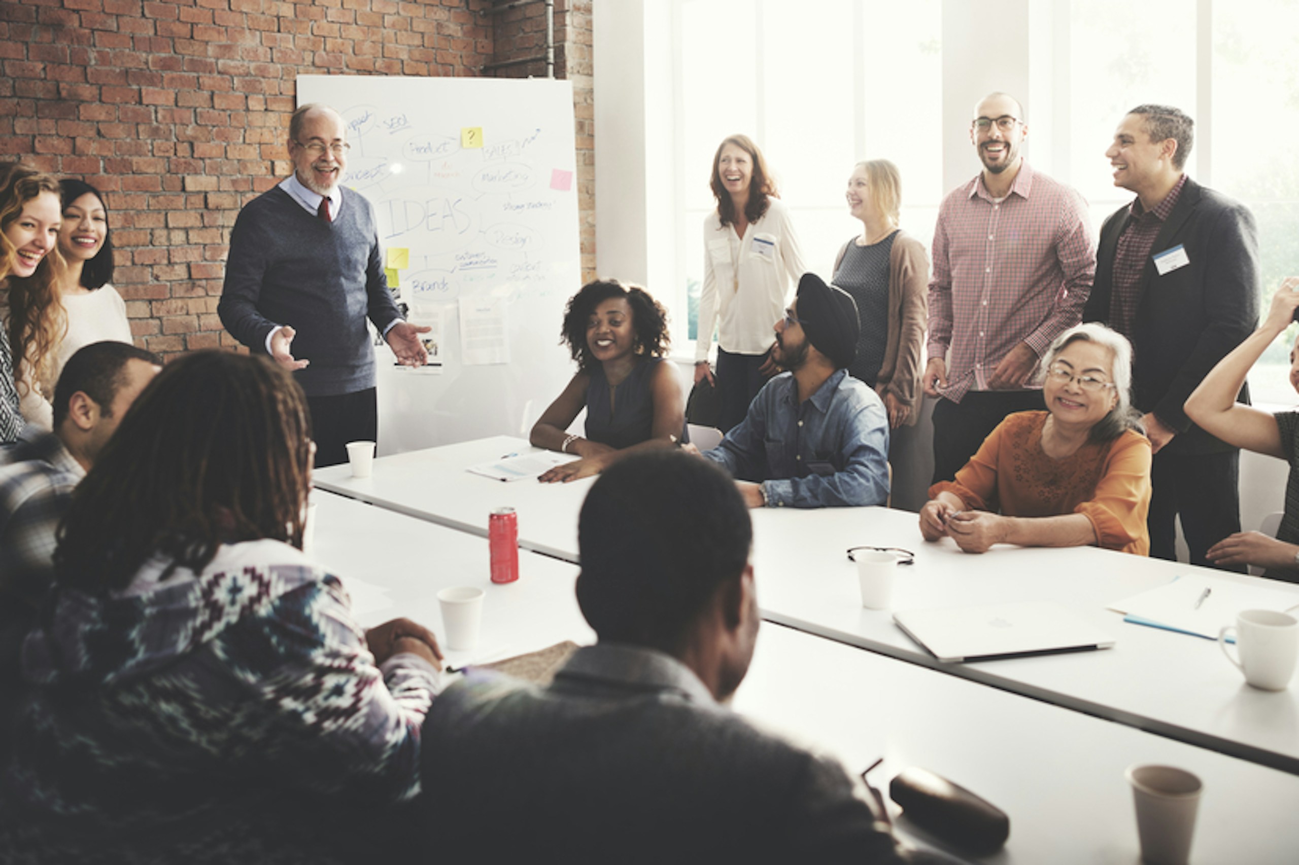 people working together in a meeting room