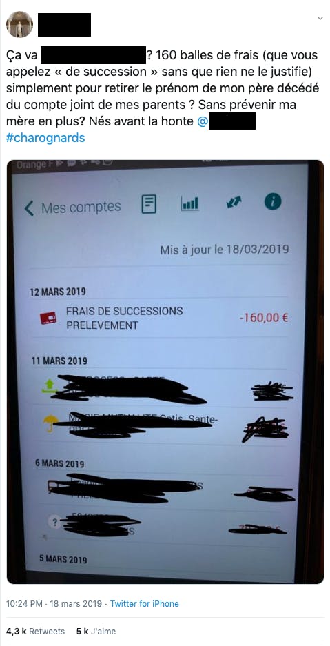 tweet négatif banque