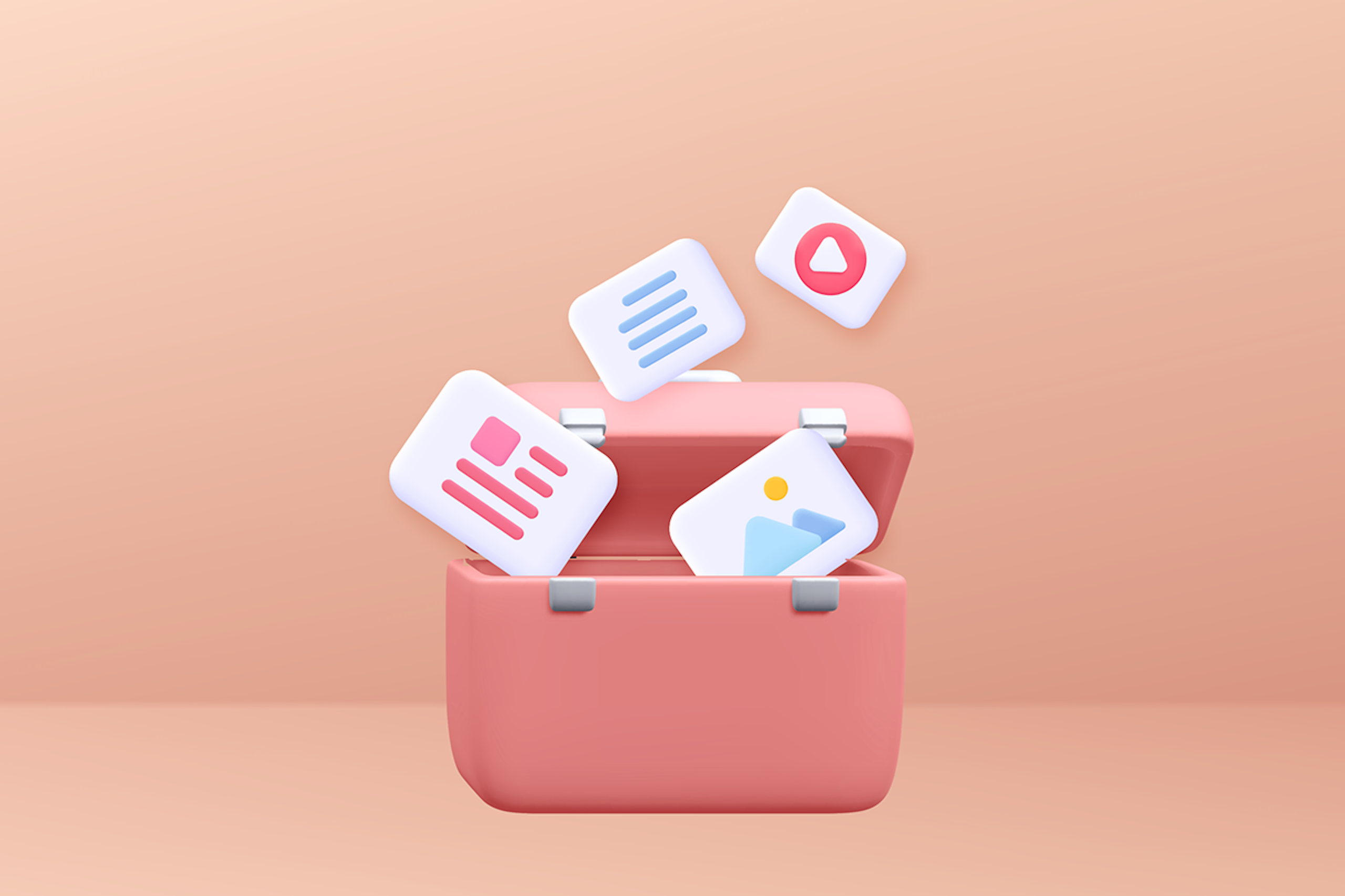 Illustration representing an online press kit