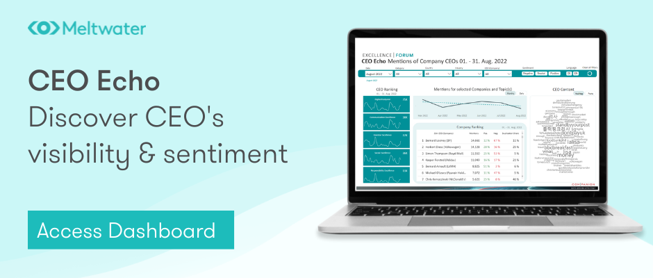 Meltwater CEO Echo Dashboard