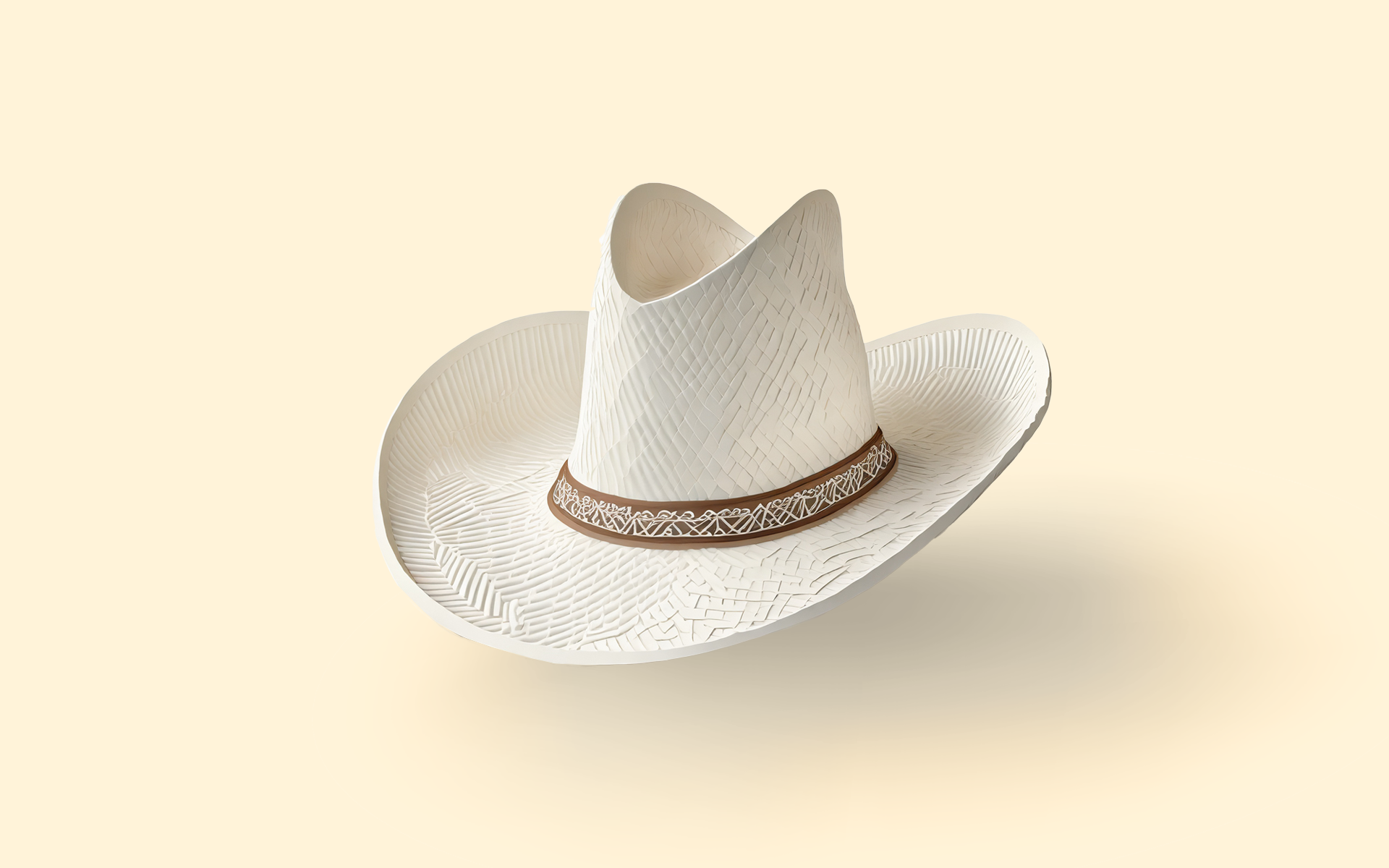 A tan cowboy hat in an image for a social listening analysis blog about the release of Beyoncé's Cowboy Carter.