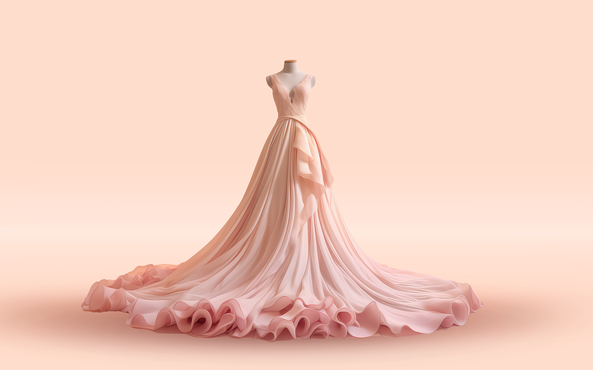 A pink gown on a mannequin for a Meltwater analysis blog about the 2024 Met Gala