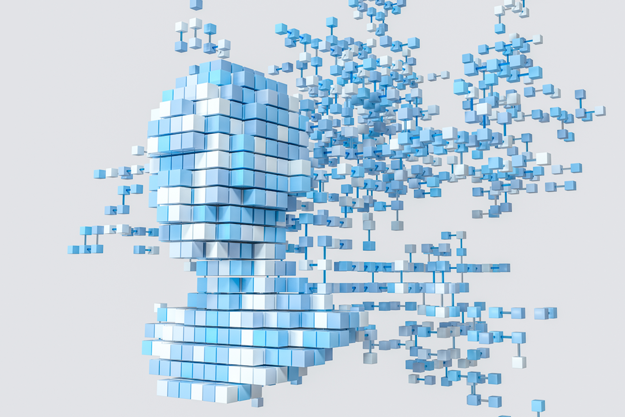 Image showing millions of data points slowly dispersing. Fundamentals of deep learning blog post.