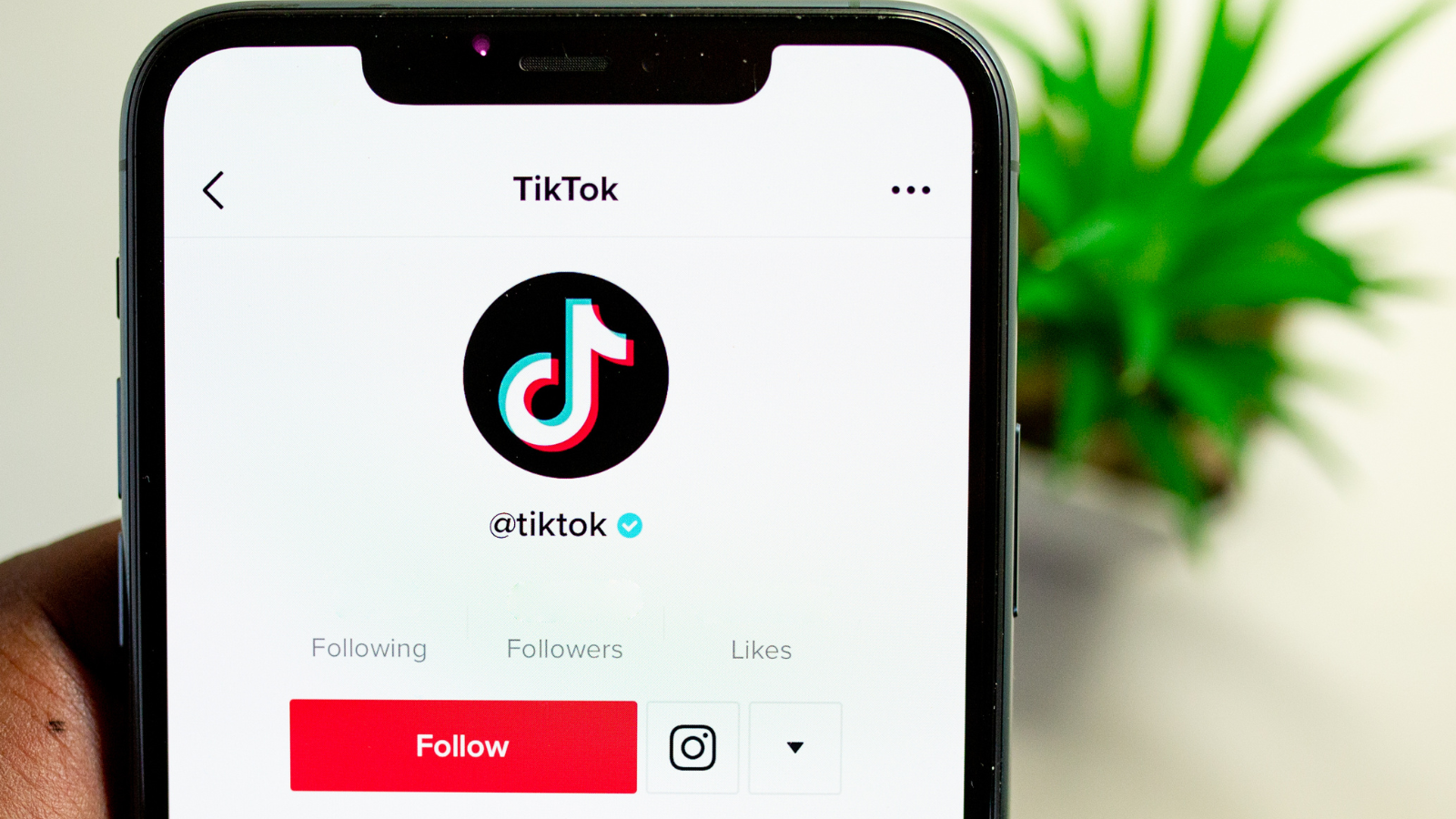 Un écran avec l'application Tiktok