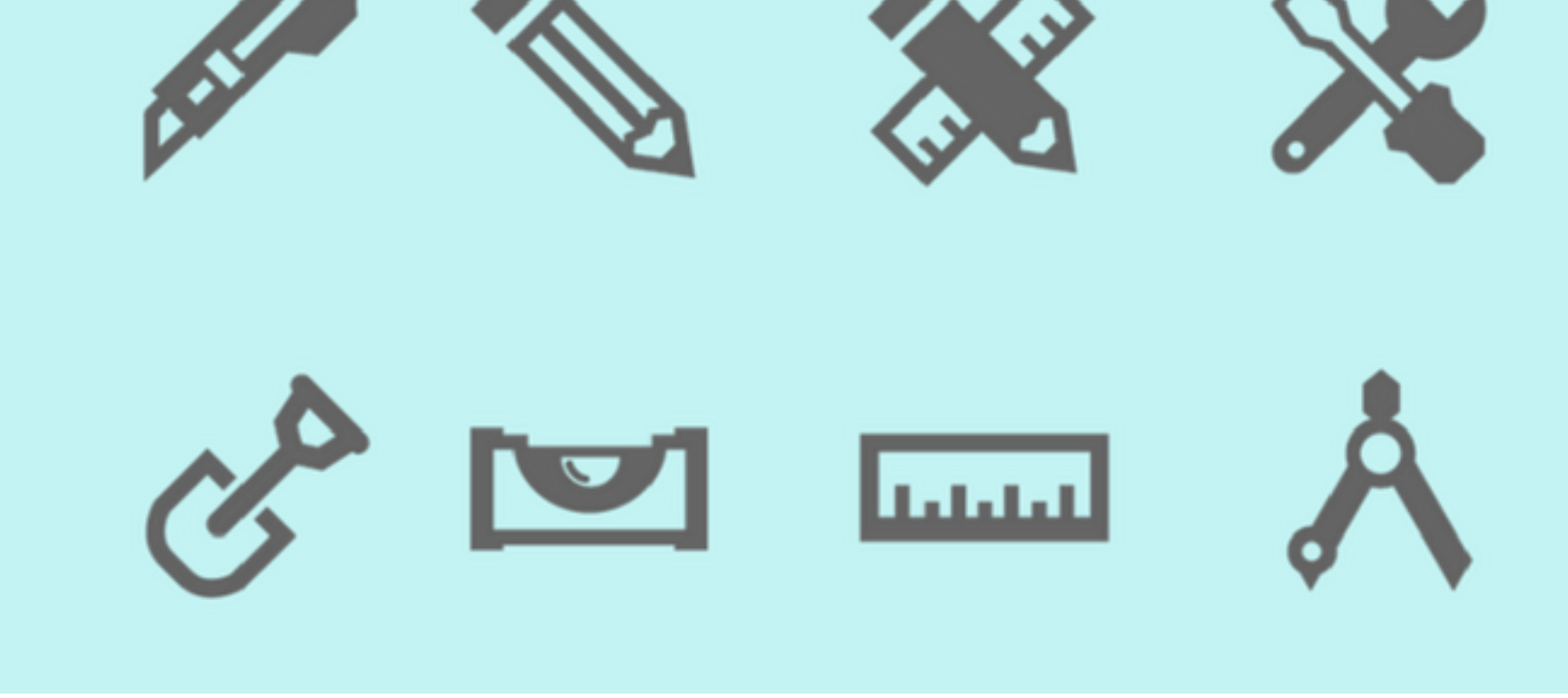 Illustration of different tool icons