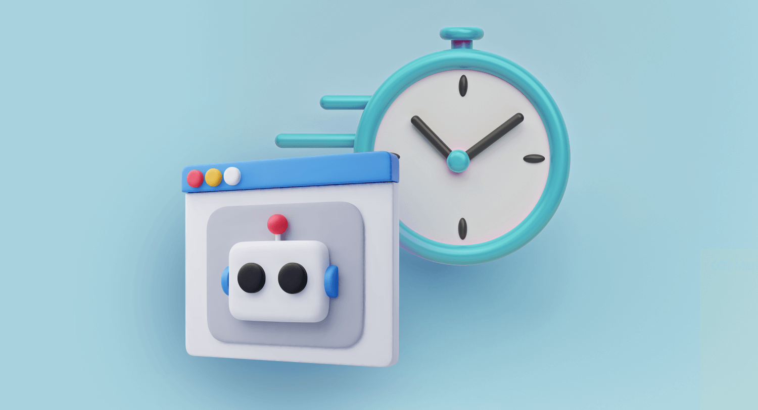 3D illustration eines KI Symbols, welches zeigt, wie Meltwater KI 3D Illustrationen nutzt.