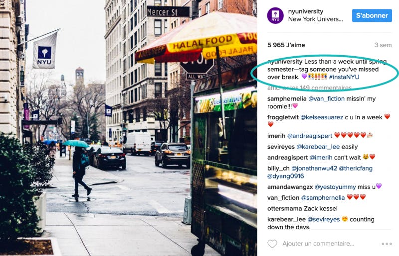 instagram education action