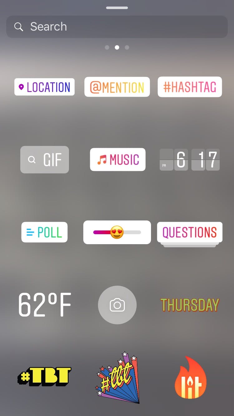 Instagram Gif und Musik Sticker