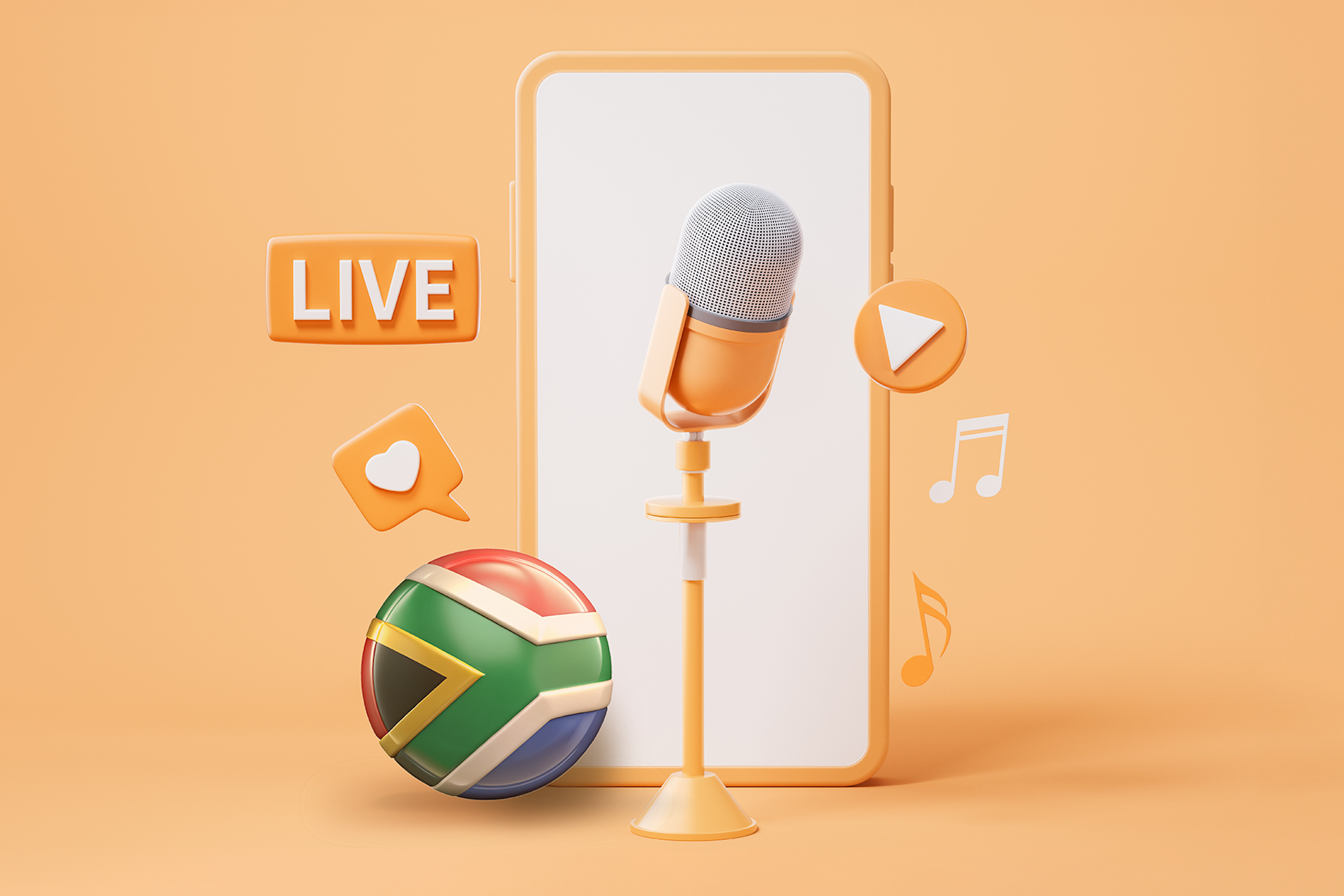 Top Podcasts in South Africa with Microphone