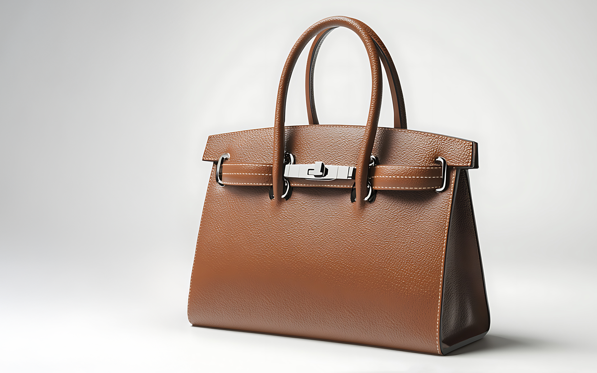 A brown Birkin-style handbag for a Meltwater social listening blog about the Walmart Birkin, or Wirkin