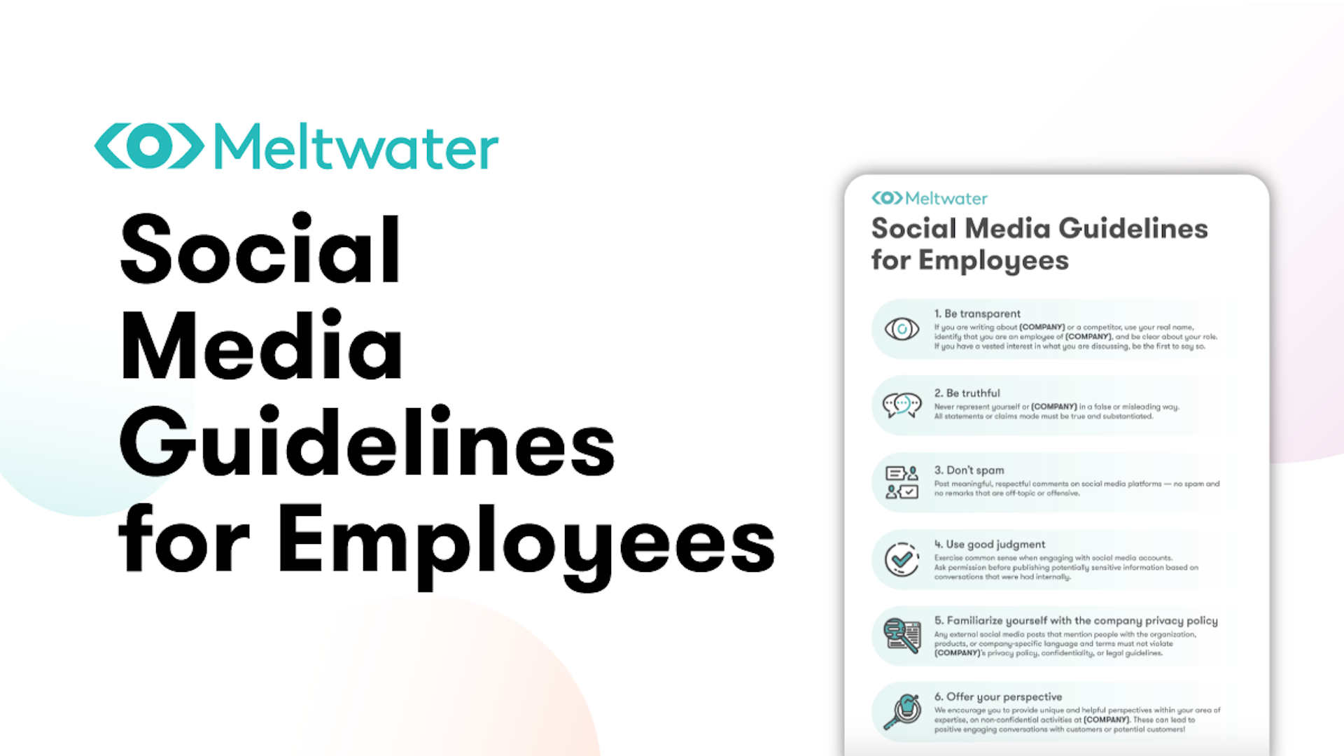 Employee Guidelines for Social Media