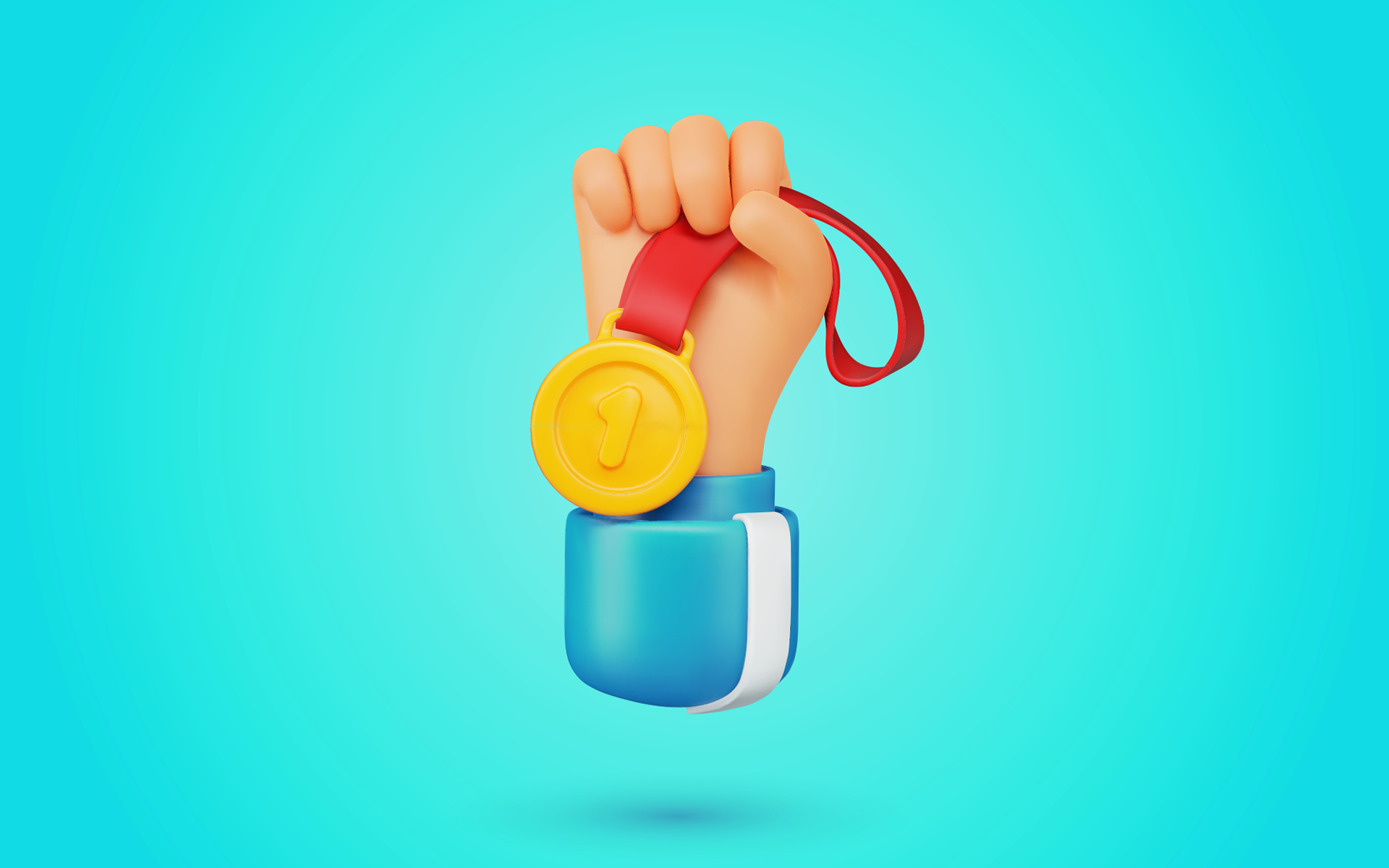 A hand holds a gold medal in this image for a Meltwater blog about brand sponsorships at the 2024 Summer Olympics in Paris